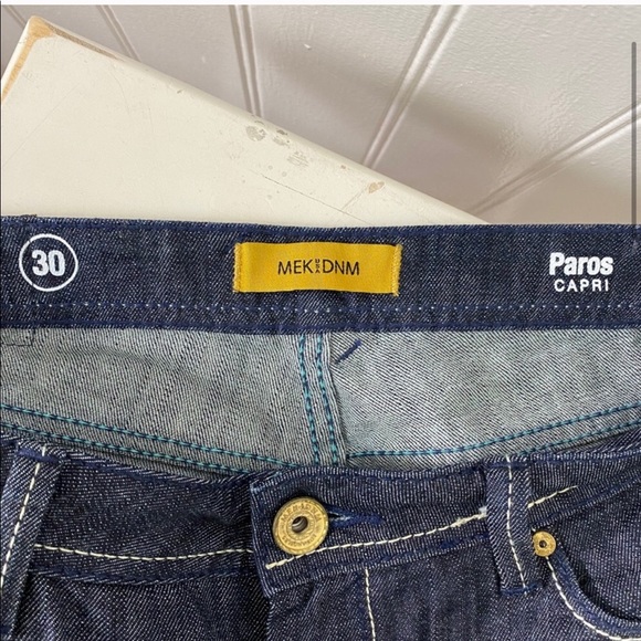 MEK DNM Paros Capri Cropped Dark Blue Jeans | 30 - Picture 2 of 8